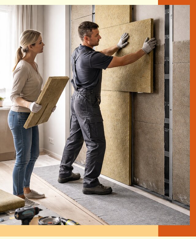 Профессиональная шумоизоляция квартиры в Дюртюли от 7819 руб. за м2 | ТепломастерДюр