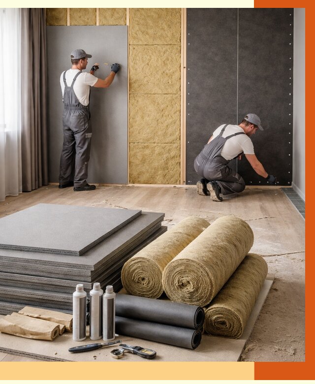 Шумоизоляция дома в Дюртюли от 4691 руб/м2 — комплексная звукоизоляция под ключ | ТепломастерДюр