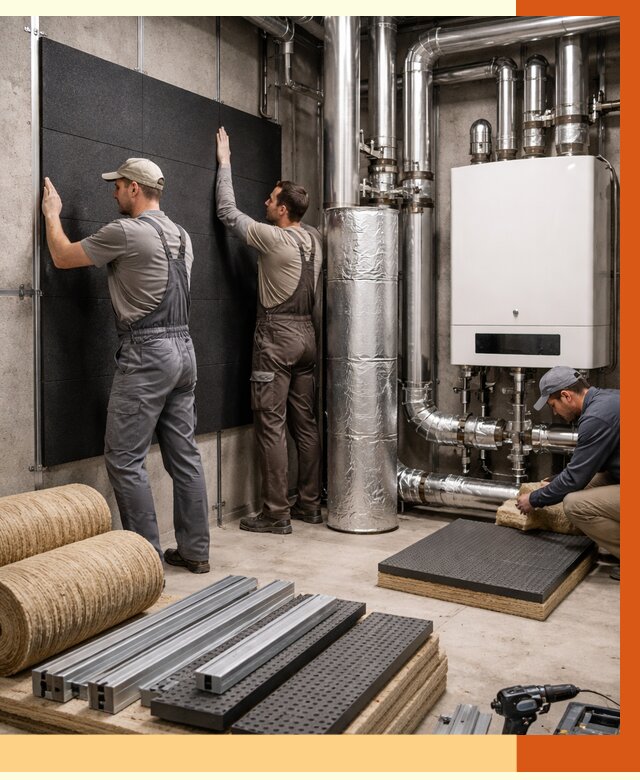 Шумоизоляция котельной в Дюртюли от 6776 руб. под ключ | Профессиональная звукоизоляция — ТепломастерДюр