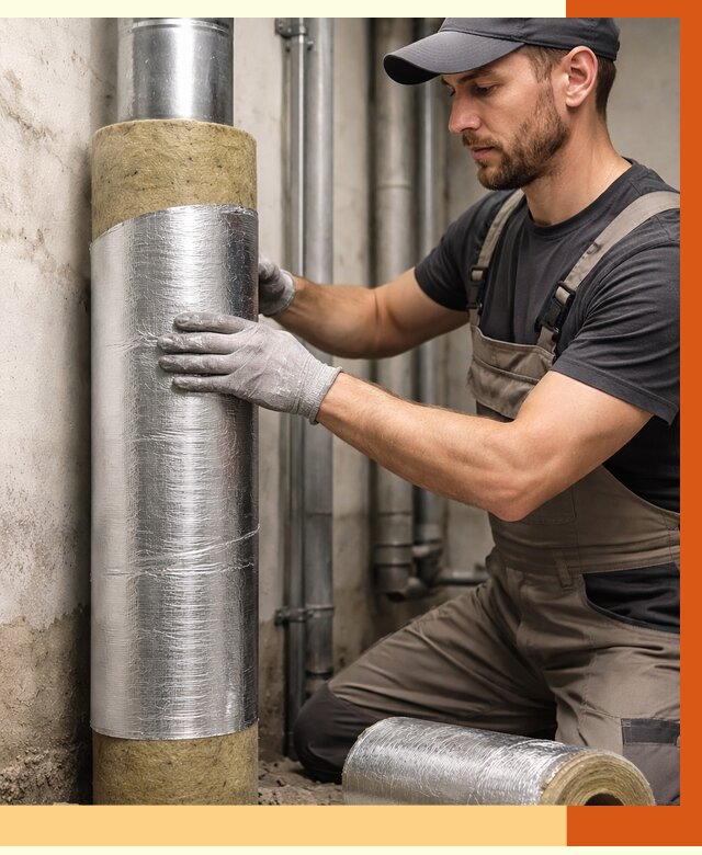 Шумоизоляция труб в Дюртюли от 1251 руб. — шумоподавление и звукоизоляция труб | ТепломастерДюр