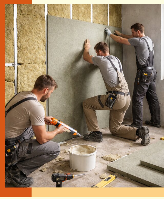 Профессиональная шумоизоляция стен в Дюртюли для квартир и домов