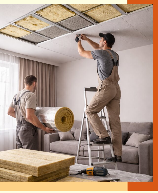 Шумоизоляция потолка в Дюртюли от 2346 руб. под ключ | Профессионально — ТепломастерДюр