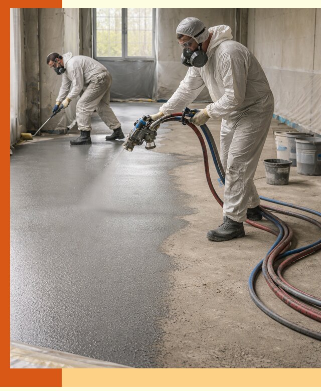 Гидроизоляция полимочевиной полов и конструкций в Дюртюли