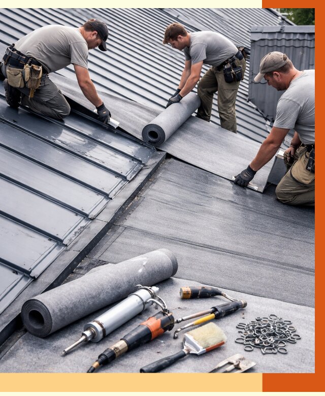 Гидроизоляция металлической кровли полимочевиной в Дюртюли от 8861 руб. | ТепломастерДюр