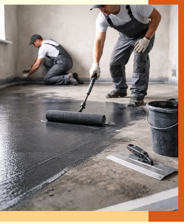 Профессиональная гидроизоляция пола в Дюртюли от 8861 руб. под ключ | ТепломастерДюр