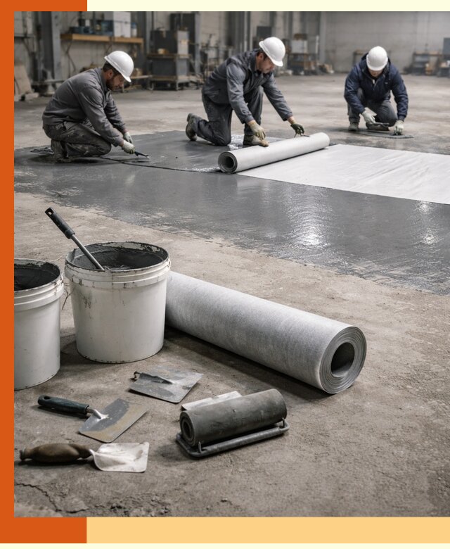 Гидроизоляция промышленного пола в Дюртюли — защита и долговечность