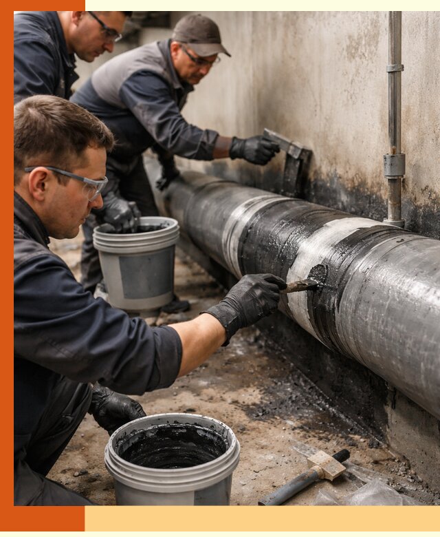 Гидроизоляция труб в Дюртюли — защита и герметизация коммуникаций