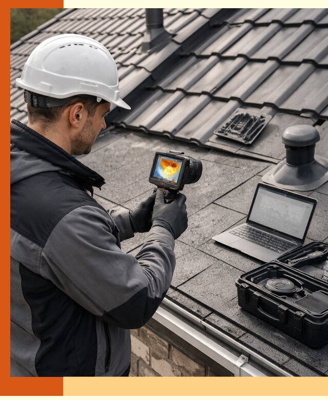 Тепловизионное обследование кровли в Дюртюли для выявления дефектов