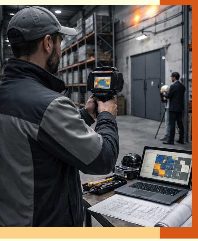 Тепловизионное обследование склада в Дюртюли от 6776 руб. | ТепломастерДюр