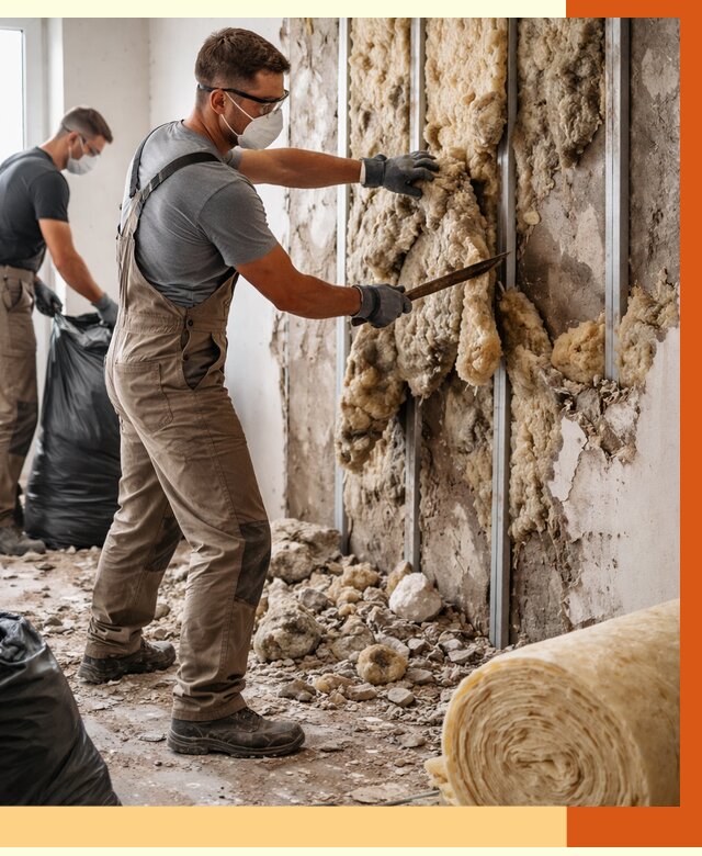 Демонтаж старого утеплителя в Дюртюли от 3649 руб. — работы под ключ | ТепломастерДюр