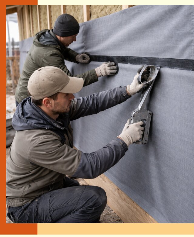 Монтаж ветроизоляции зданий и конструкций в Дюртюли