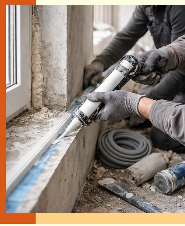 Герметизация стыков и примыканий зданий в Дюртюли