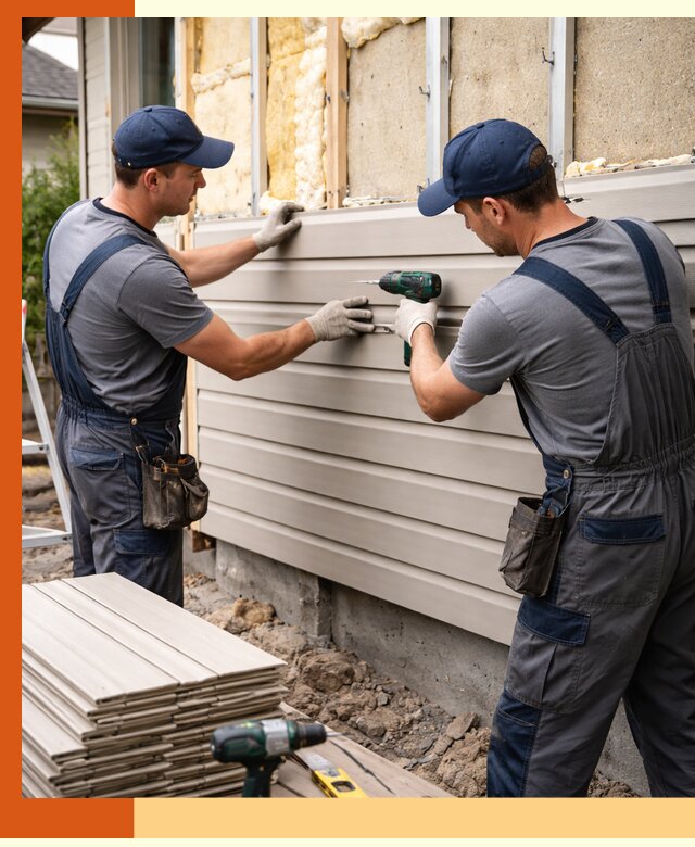 Монтаж сайдинга после утепления в Дюртюли качественно и надежно